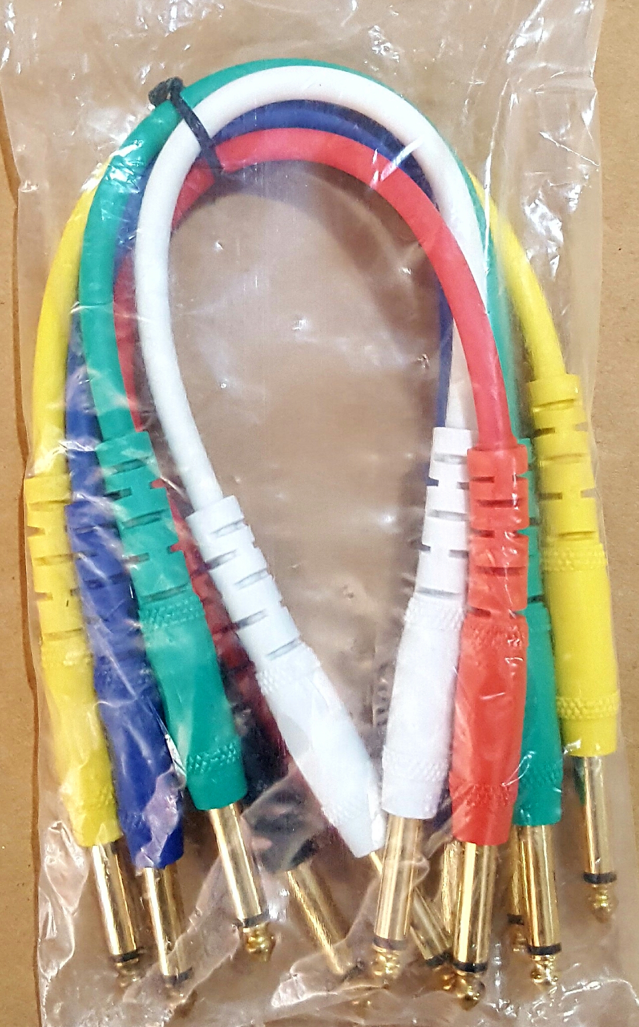 (imagen para) CABLE para Parcheo de 30 cm Dorado (juego de 6 piezas)